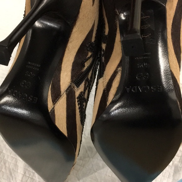Escada zebra chocolate boot - Picture 6 of 6